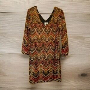 Emma & Michele Long SleeveDress Womens Size S Multicolor
